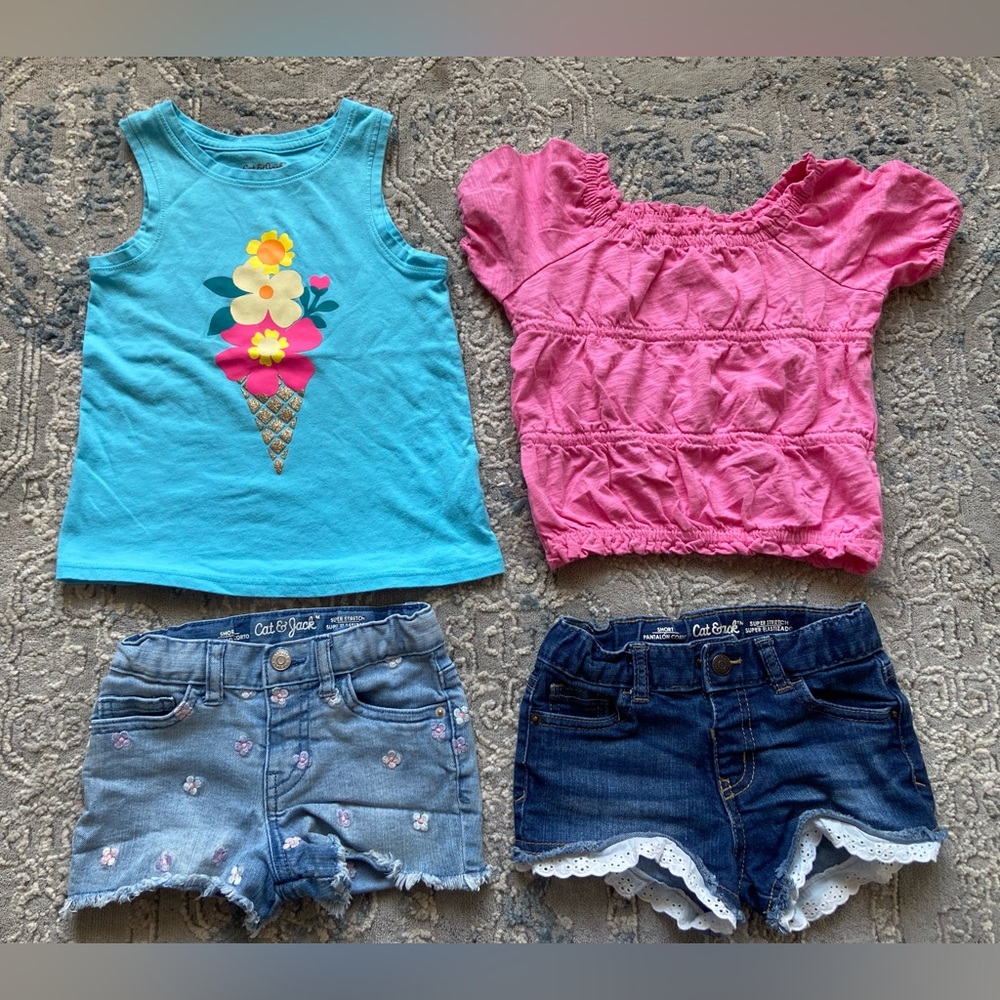 Cat & Jack summer bundle, size 4T